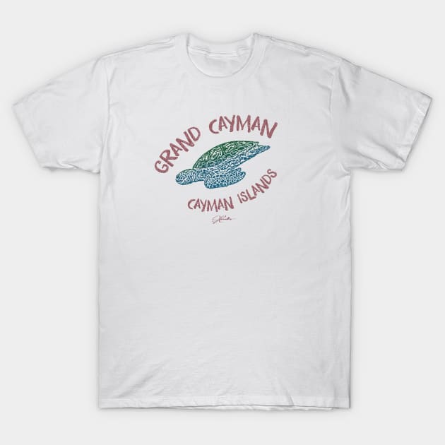 Grand Cayman, Cayman Islands, Diving Sea Turtle T-Shirt by jcombs